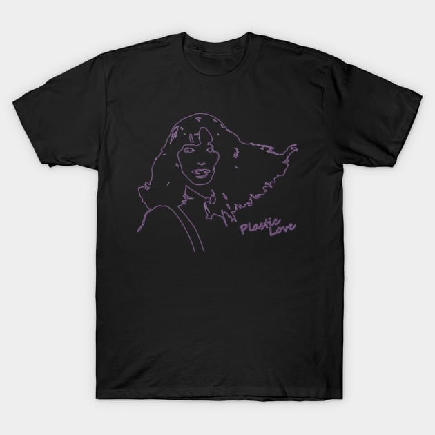 Neon Plastic Love Mariya Takeuchi T-Shirt by MalcolmDesigns